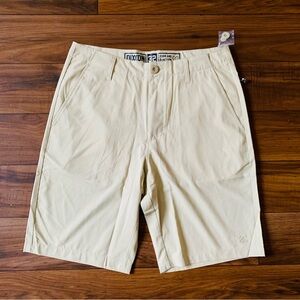 DIXXON Form And Function Khaki Hybrid Beige Shorts Size 32